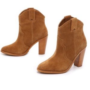 NWT Joie Monte Western Suede Bootie
